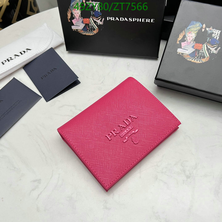 Prada Bag-(4A)-Wallet- Code: ZT7566 $ 64USD