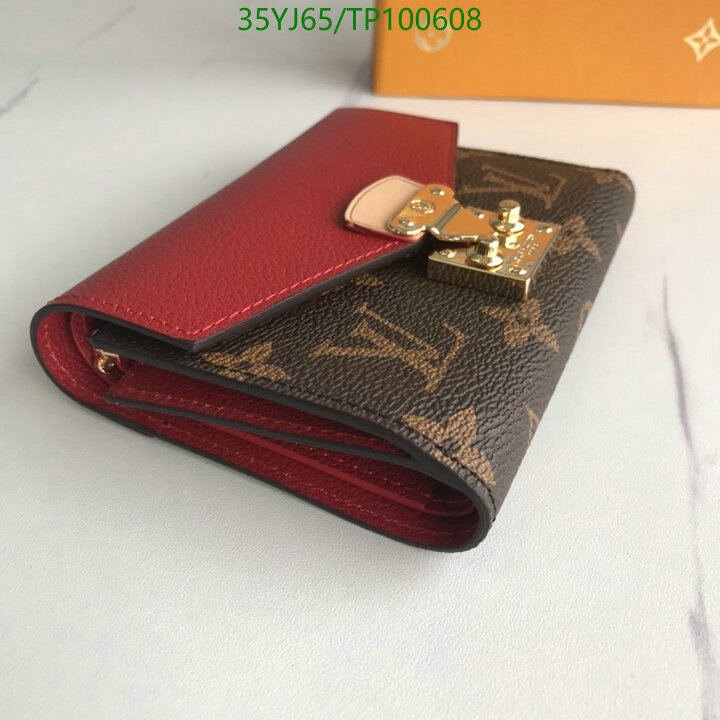 LV Bags-(4A)-Wallet-,Code: TP100608,$ 46USD