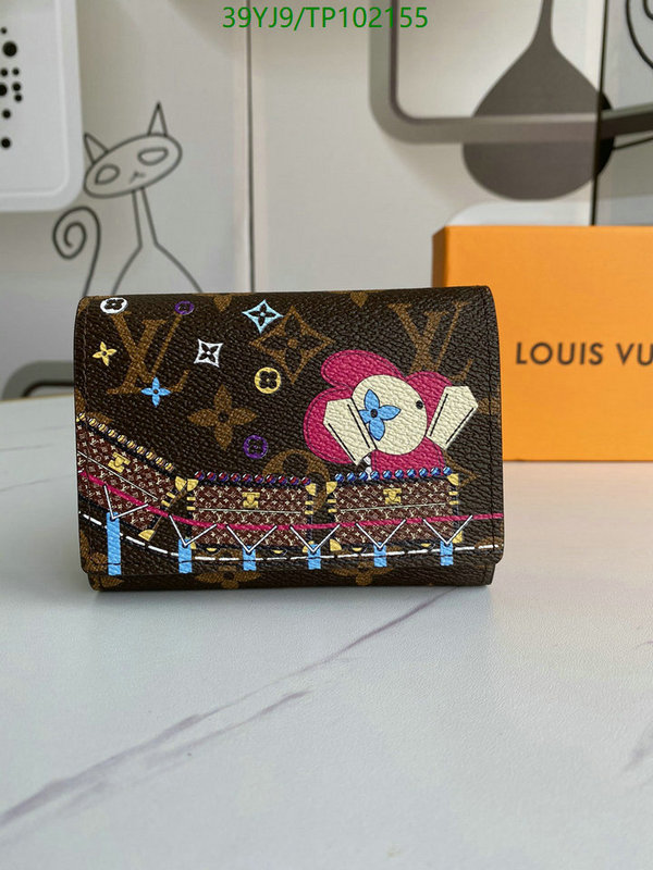 LV Bags-(4A)-Wallet-,Code: TP102155,$ 51USD