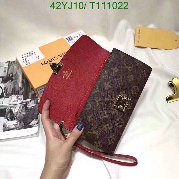LV Bags-(4A)-Wallet-,Code : T111022,$ 55USD