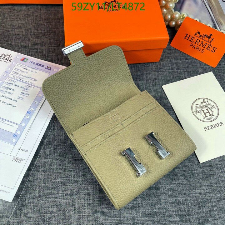 Hermes Bag-(4A)-Wallet-,Code: LT4872,$ 77USD