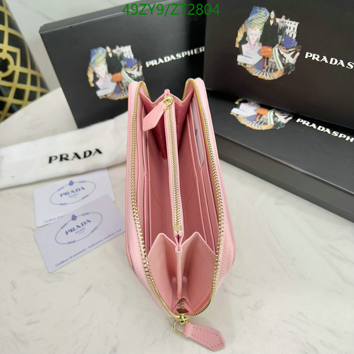 Prada Bag-(4A)-Wallet- Code: ZT2804 $ 64USD