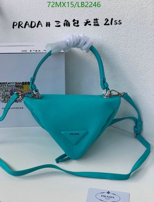 Prada Bag-(4A)-Triangle- Code: LB2246 $ 94USD
