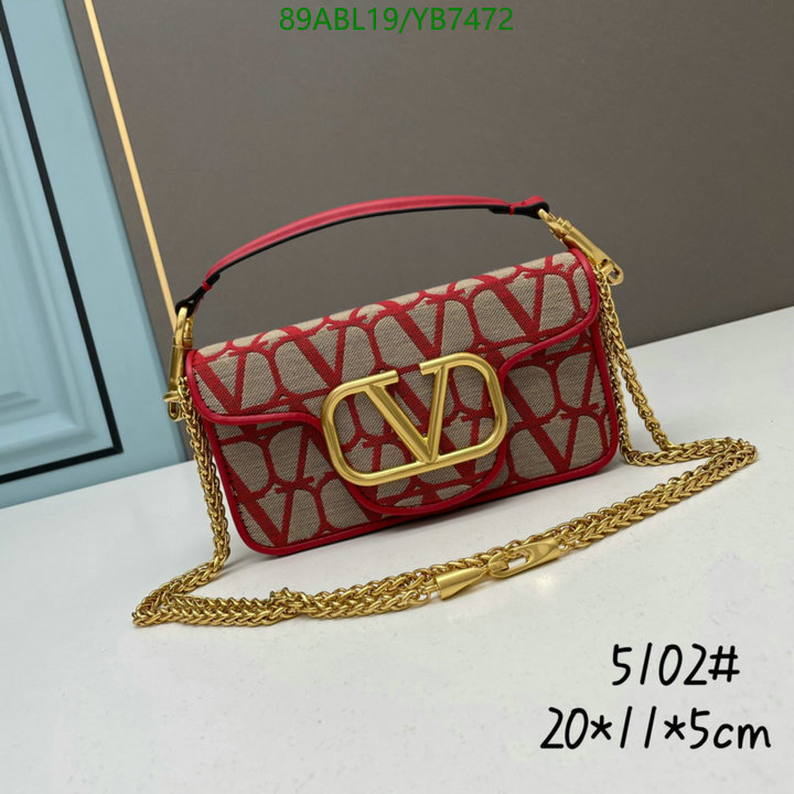 Valentino Bag-(4A)-LOC-V Logo ,Code: YB7472,$ 116USD