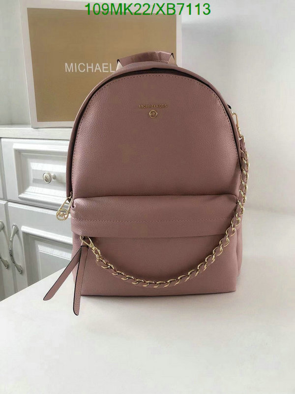 Michael Kors Bag-(4A)-Backpack-,Code: XB7113,$ 142USD