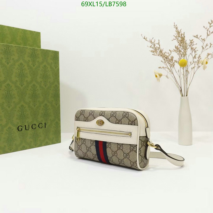 Gucci Bag-(4A)-Ophidia-G,Code: LB7598,$ 90USD