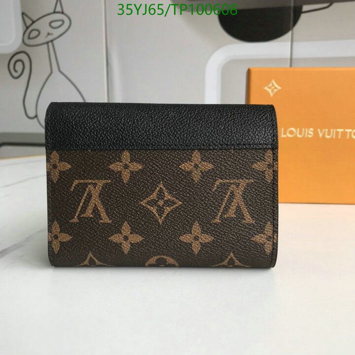 LV Bags-(4A)-Wallet-,Code: TP100608,$ 46USD