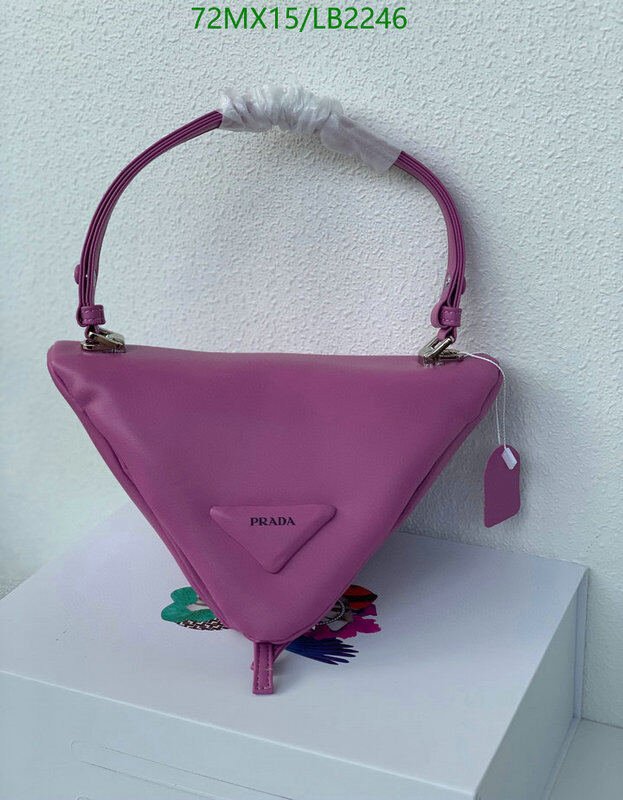 Prada Bag-(4A)-Triangle- Code: LB2246 $ 94USD
