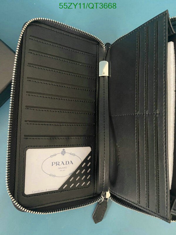 Prada Bag-(4A)-Wallet- Code: QT3668 $ 72USD