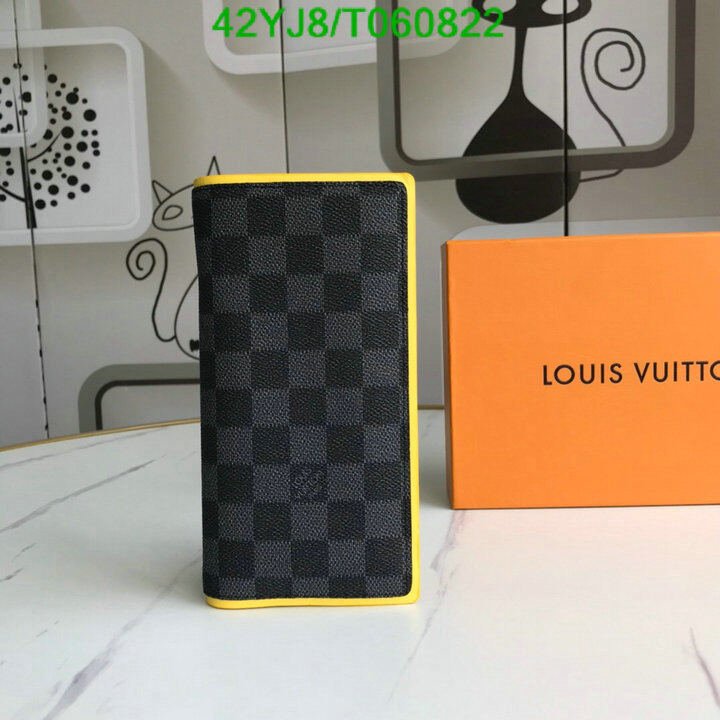 LV Bags-(4A)-Wallet-,Code: T060822,$ 55USD