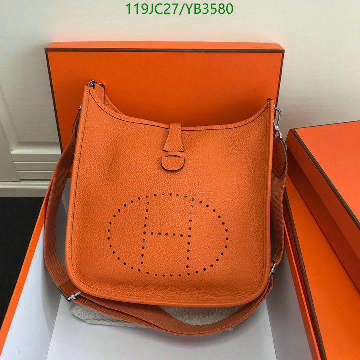 Hermes Bag-(4A)-Evelyne-,Code: YB3580,$ 155USD