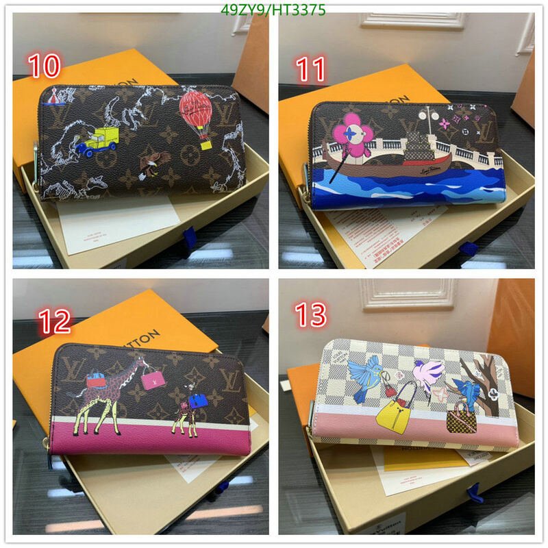 LV Bags-(4A)-Wallet-,Code: HT3375,$ 64USD