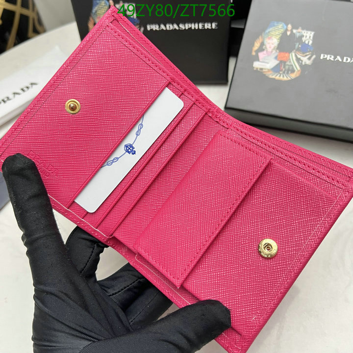 Prada Bag-(4A)-Wallet- Code: ZT7566 $ 64USD