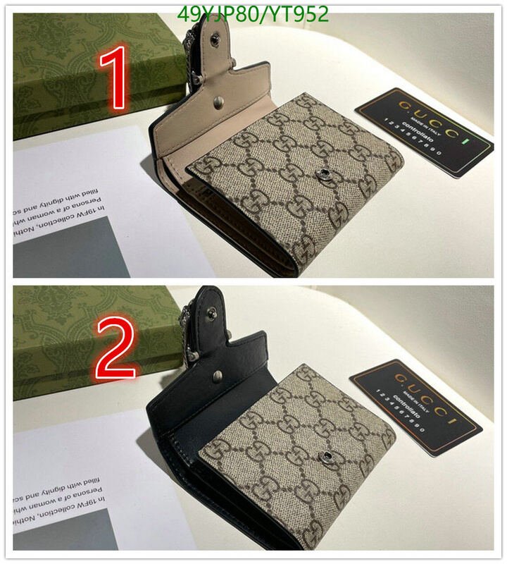 Gucci Bag-(4A)-Wallet-,Code: YT952,$ 64USD
