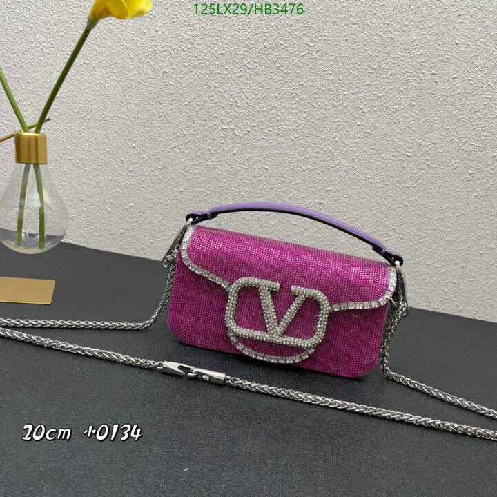 Valentino Bag-(4A)-LOC-V Logo ,Code: HB3476,$ 163USD