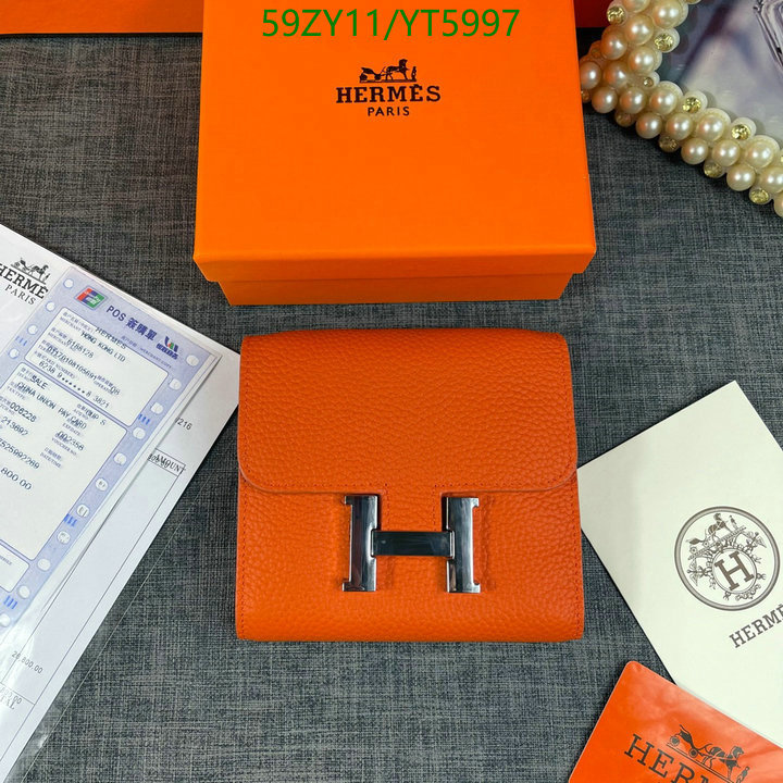 Hermes Bag-(4A)-Wallet-,Code: YT5997,$ 77USD