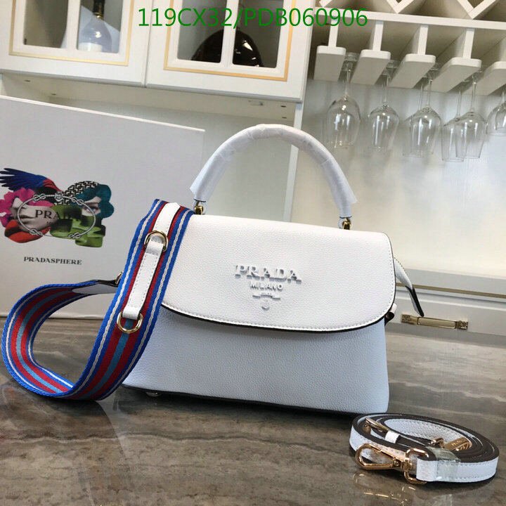 Prada Bag-(4A)-Handbag-,Code: PDB060906,$ 155USD