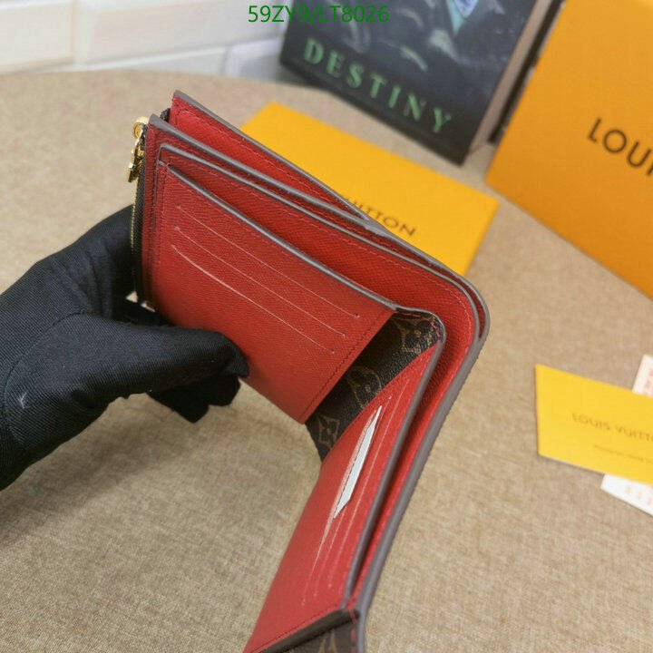LV Bags-(4A)-Wallet-,Code: LT8026,$ 77USD