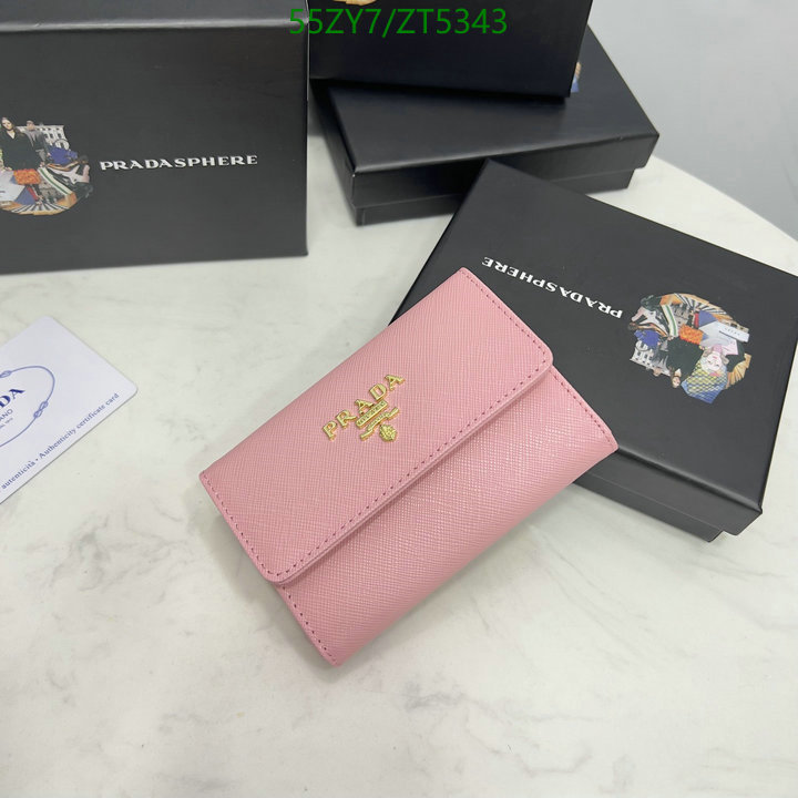 Prada Bag-(4A)-Wallet-,Code: ZT5343,$ 72USD