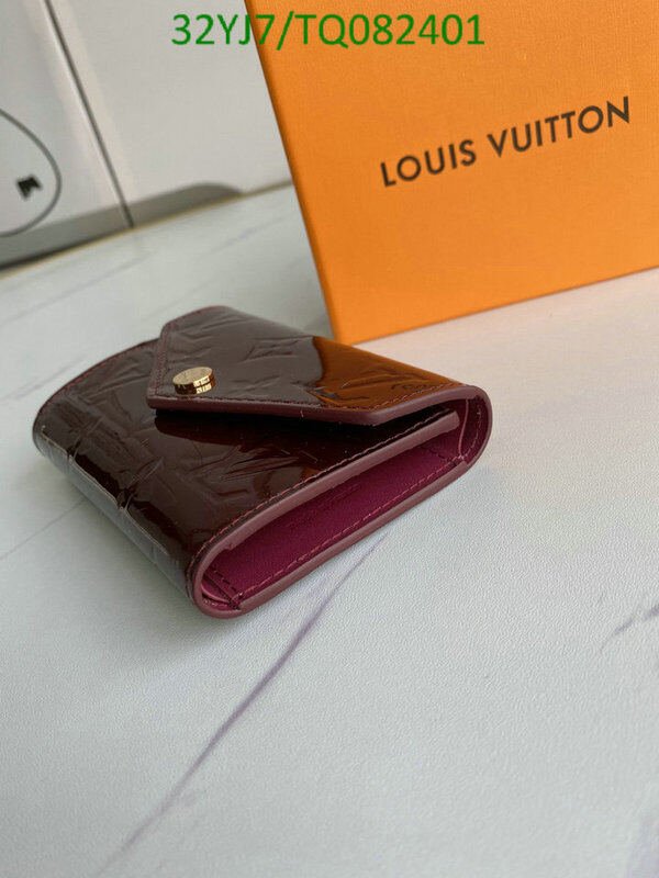 LV Bags-(4A)-Wallet-,Code: TQ082401,$ 42USD