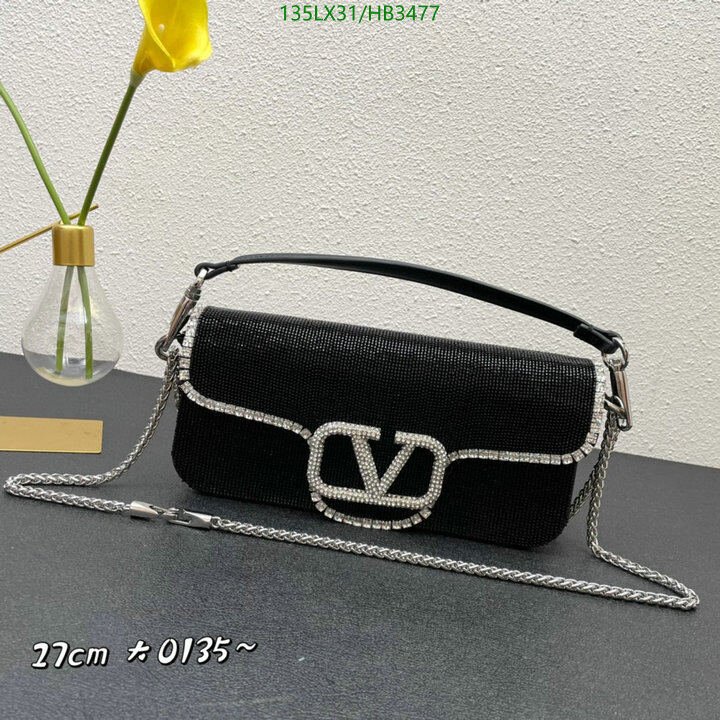 Valentino Bag-(4A)-LOC-V Logo ,Code: HB3477,$ 176USD
