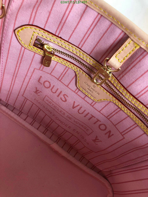 LV Bags-(4A)-Neverfull-,Code: LB1491,$ 85USD