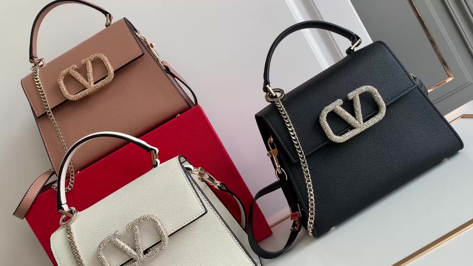 Valentino Bag-(4A)-Handbag- Code: RB6405 $ 129USD