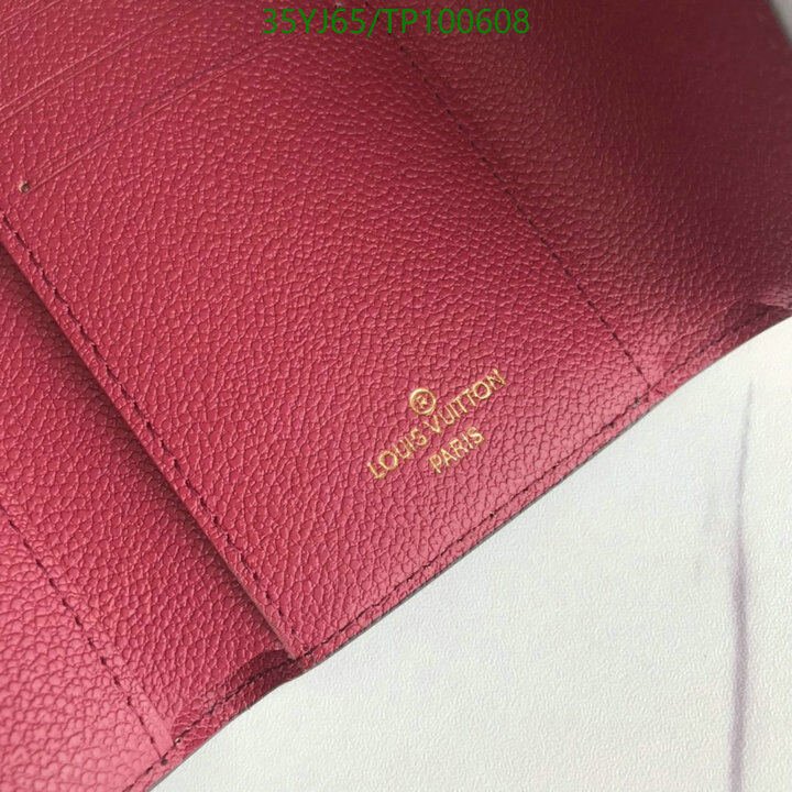 LV Bags-(4A)-Wallet-,Code: TP100608,$ 46USD