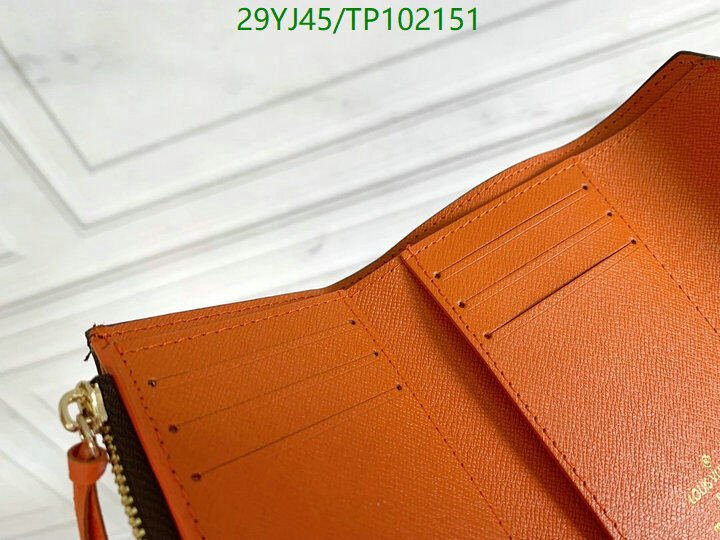 LV Bags-(4A)-Wallet-,Code: TP102151,$ 38USD