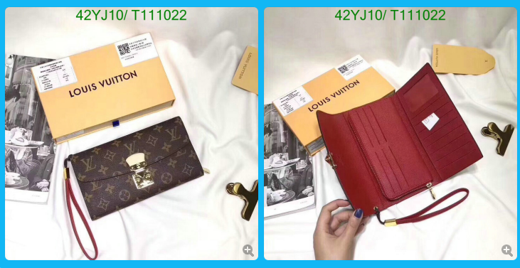 LV Bags-(4A)-Wallet-,Code : T111022,$ 55USD