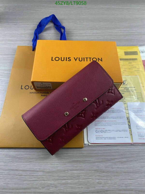 LV Bags-(4A)-Wallet-,Code: LT9058,$ 59USD