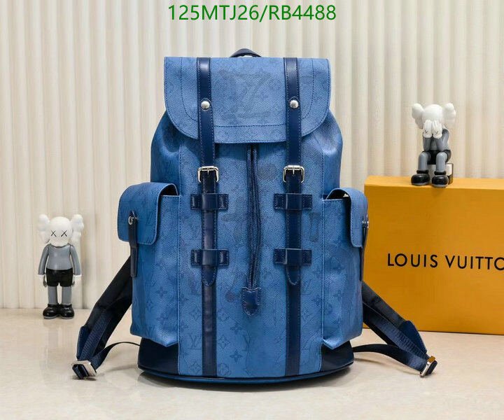 LV Bag-(4A)-Backpack- Code: RB4488 $ 163USD