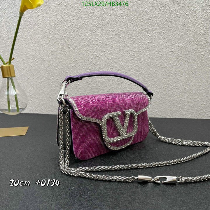 Valentino Bag-(4A)-LOC-V Logo ,Code: HB3476,$ 163USD