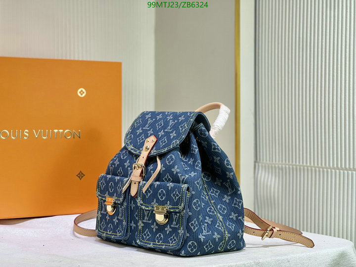 LV Bags-(4A)-Backpack-,Code: ZB6324,$ 129USD