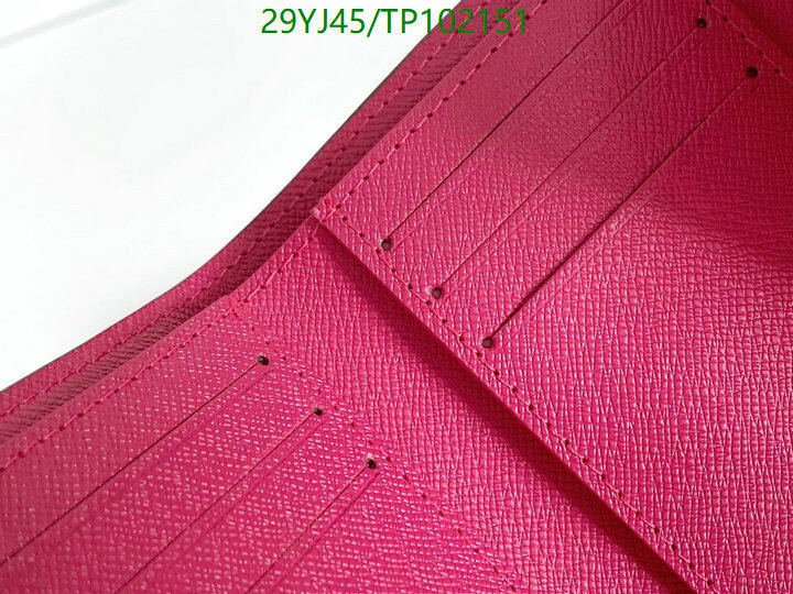 LV Bags-(4A)-Wallet-,Code: TP102151,$ 38USD
