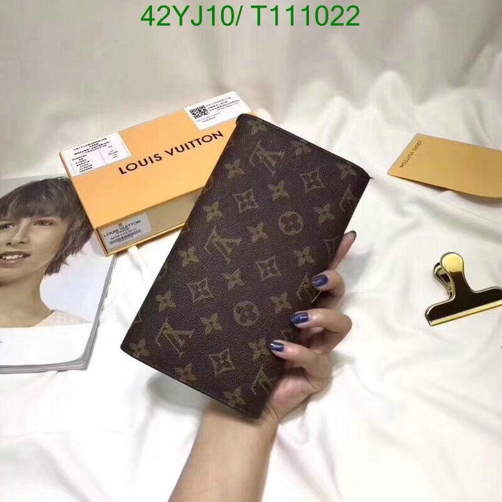 LV Bags-(4A)-Wallet-,Code : T111022,$ 55USD