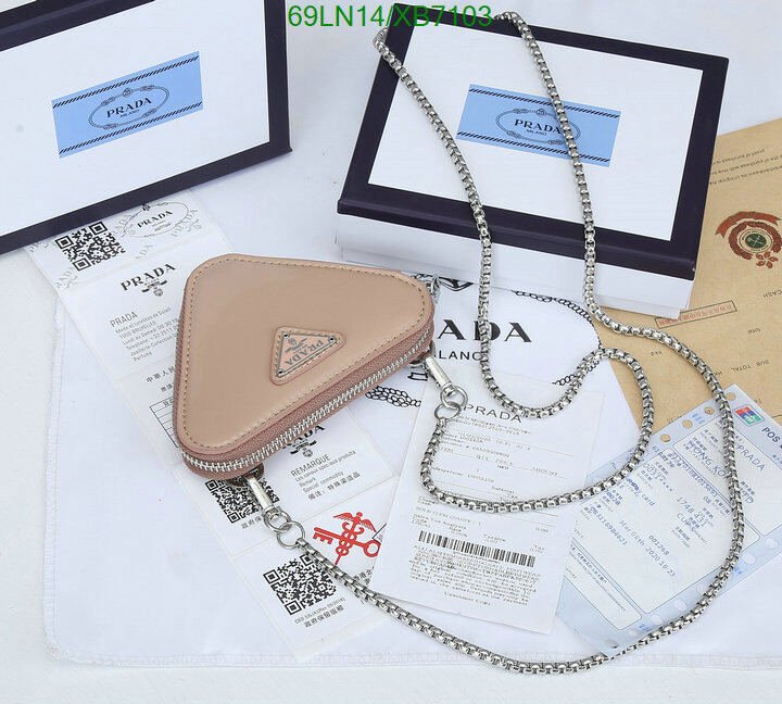 Prada Bag-(4A)-Triangle-,Code: XB7103,$ 90USD