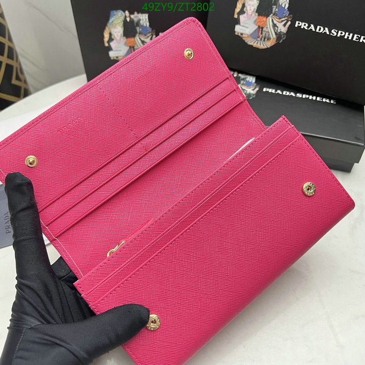 Prada Bag-(4A)-Wallet-,Code: ZT2802,$ 64USD
