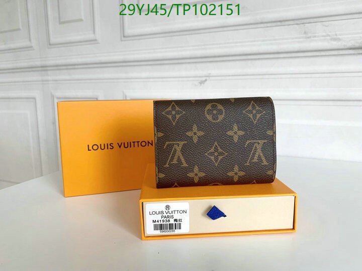 LV Bags-(4A)-Wallet-,Code: TP102151,$ 38USD