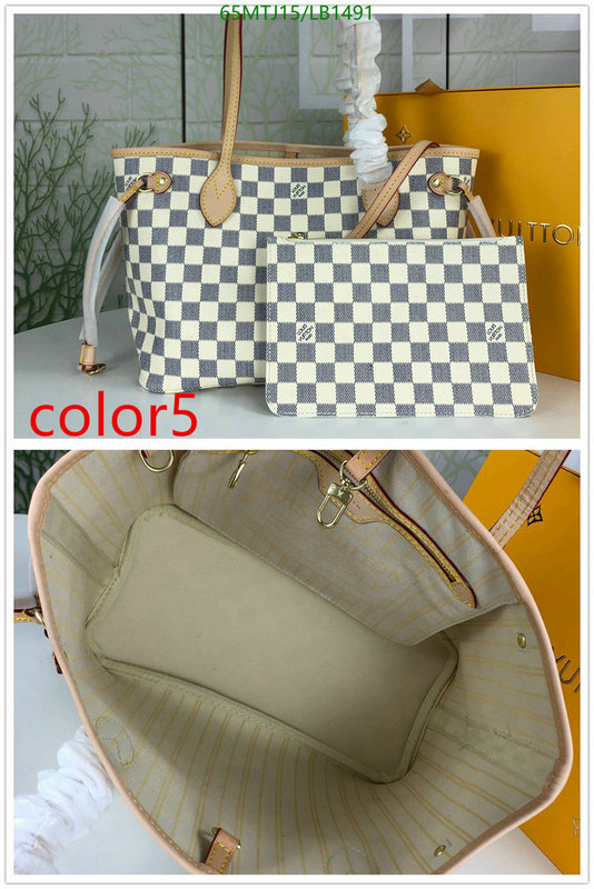 LV Bags-(4A)-Neverfull-,Code: LB1491,$ 85USD