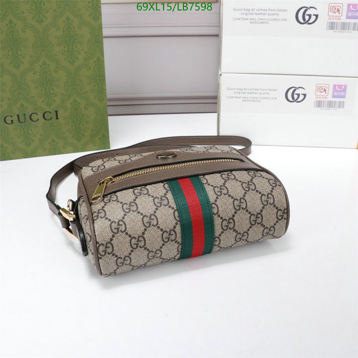 Gucci Bag-(4A)-Ophidia-G,Code: LB7598,$ 90USD