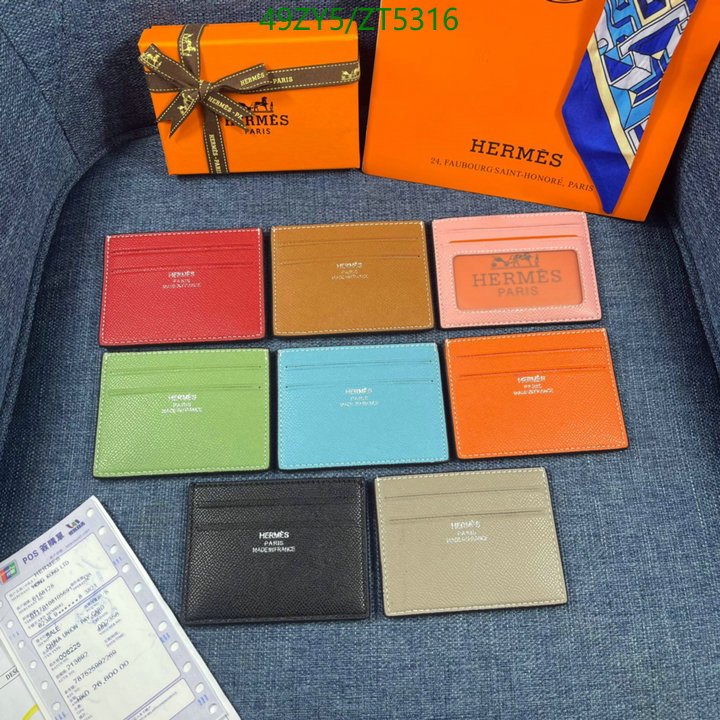 Hermes Bag-(4A)-Wallet-,Code: ZT5316,$ 64USD