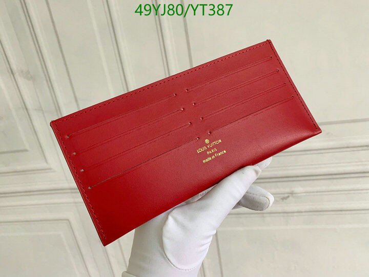 LV Bags-(4A)-Wallet-,Code: YT387,$ 64USD