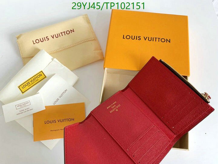 LV Bags-(4A)-Wallet-,Code: TP102151,$ 38USD