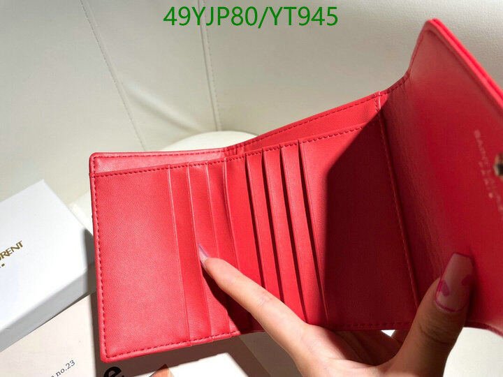 YSL Bag-(4A)-Wallet-,Code: YT945,$ 64USD