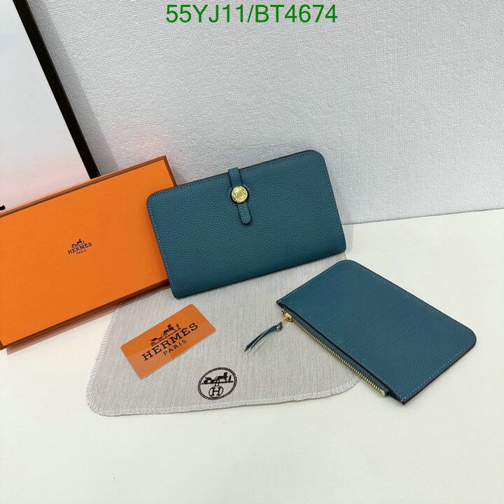 Hermes Bag-(4A)-Wallet- Code: BT4674 $ 72USD
