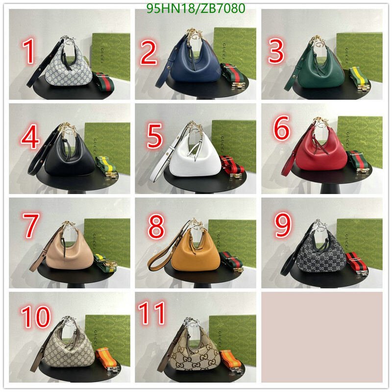 Gucci Bag-(4A)-Diagonal-,Code: ZB7080,$ 124USD