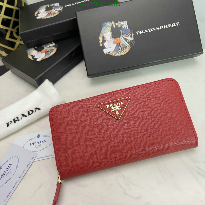 Prada Bag-(4A)-Wallet-,Code: ZT2803,$ 64USD