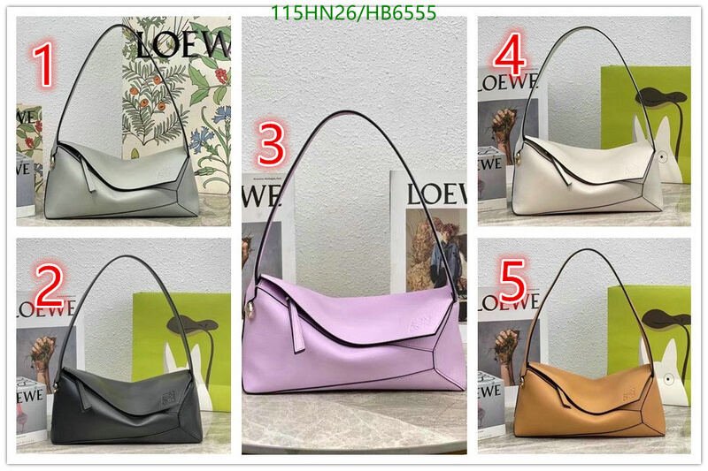 Loewe Bag-(4A)-Handbag-,Code: HB6555,$ 150USD