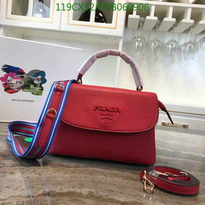 Prada Bag-(4A)-Handbag-,Code: PDB060906,$ 155USD